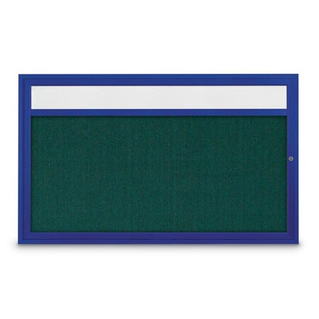 United Visual Products Slim Enclosed Corkboard, 30"x36", Gold Alum Frame/Apricot UVEB3036-GOLD-APRICOT